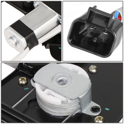 REGULADOR DE VENTANA WINDOW MOTORS & REGULATORS - METALLIC - 00-07 CADILLAC ESCALADE CHEVY AVALANCHE GMC SIERRA YUKON XL 1500 2500HD 3500 CREW CAB - METALLIC - BARE STEEL/PLASTIC