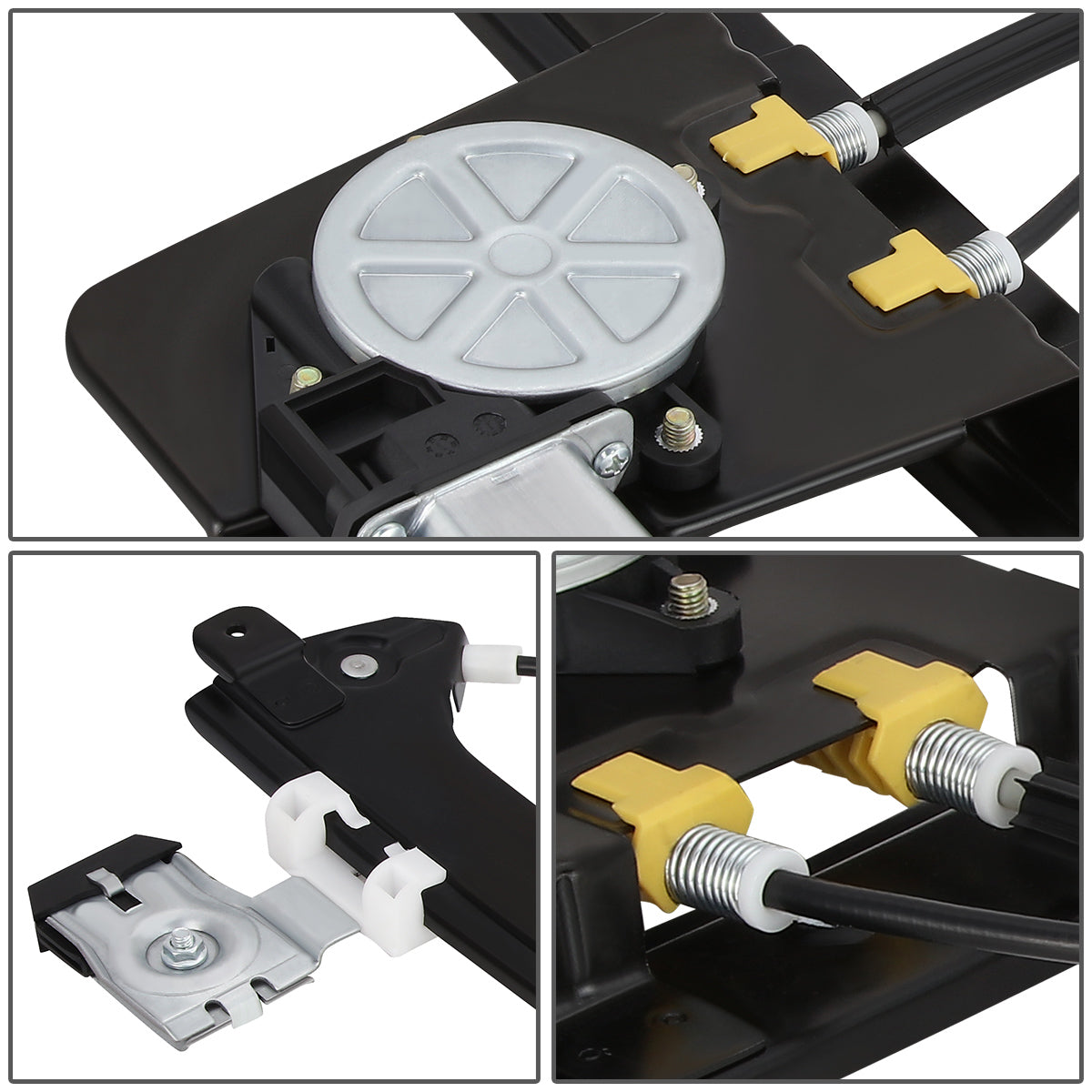 REGULADOR DE VENTANA WINDOW MOTORS & REGULATORS - METALLIC - 00-07 CADILLAC ESCALADE CHEVY SILVERADO SUBURBAN AVALANCHE GMC SIERRA YUKON - METALLIC - BARE STEEL/PLASTIC