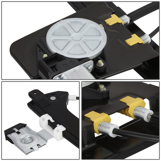 REGULADOR DE VENTANA WINDOW MOTORS & REGULATORS - METALLIC - 00-07 CADILLAC ESCALADE CHEVY SILVERADO SUBURBAN AVALANCHE GMC SIERRA YUKON - METALLIC - BARE STEEL/PLASTIC