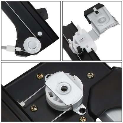 REGULADOR DE VENTANA WINDOW MOTORS & REGULATORS - METALLIC - 00-07 CADILLAC ESCALADE CHEVY SILVERADO SUBURBAN AVALANCHE GMC SIERRA YUKON - METALLIC - BARE STEEL/PLASTIC