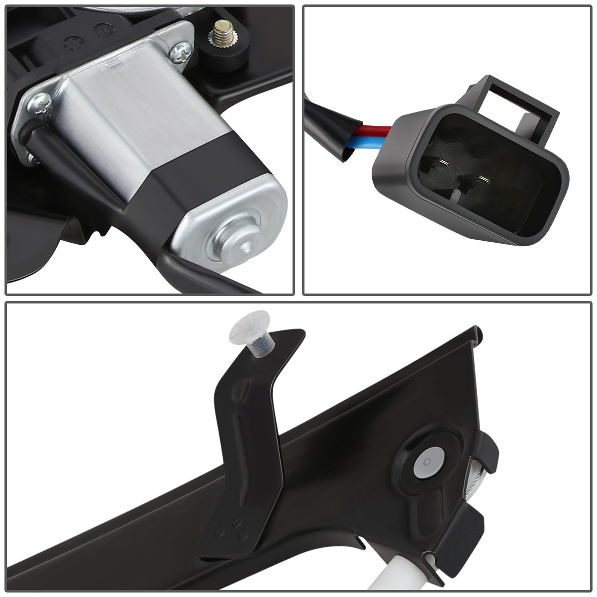 REGULADOR DE VENTANA WINDOW MOTORS & REGULATORS - METALLIC - 00-07 CADILLAC ESCALADE CHEVY SILVERADO SUBURBAN AVALANCHE GMC SIERRA YUKON - METALLIC - BARE STEEL/PLASTIC