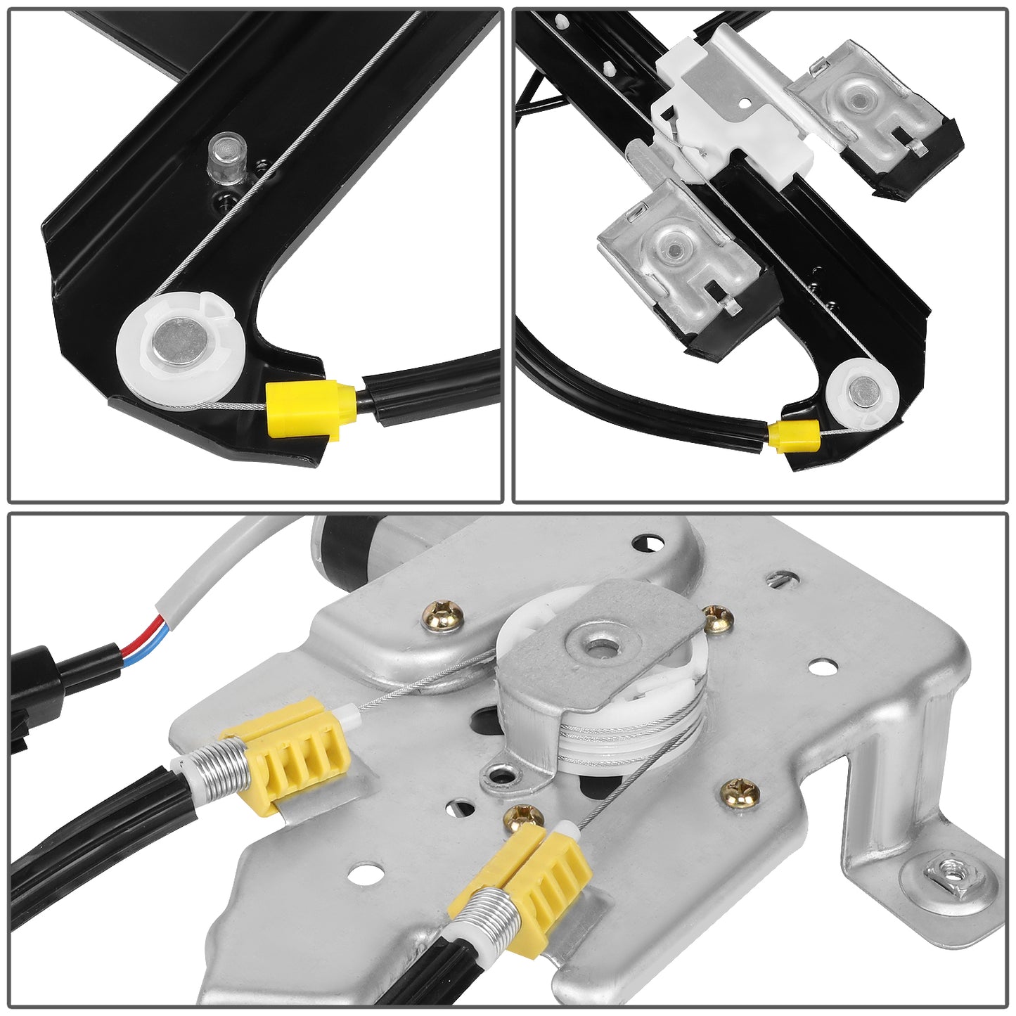 REGULADOR DE VENTANA WINDOW MOTORS & REGULATORS - METALLIC - 02-06 CADILLAC ESCALADE/00-06 CHEVY TAHOE/00-06GMC YUKON - METALLIC - BARE STEEL/PLASTIC