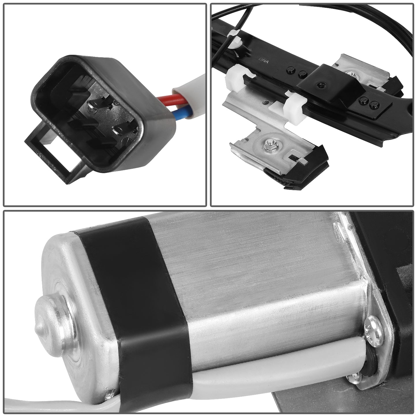 REGULADOR DE VENTANA WINDOW MOTORS & REGULATORS - METALLIC - 02-06 CADILLAC ESCALADE/00-06 CHEVY TAHOE/00-06GMC YUKON - METALLIC - BARE STEEL/PLASTIC