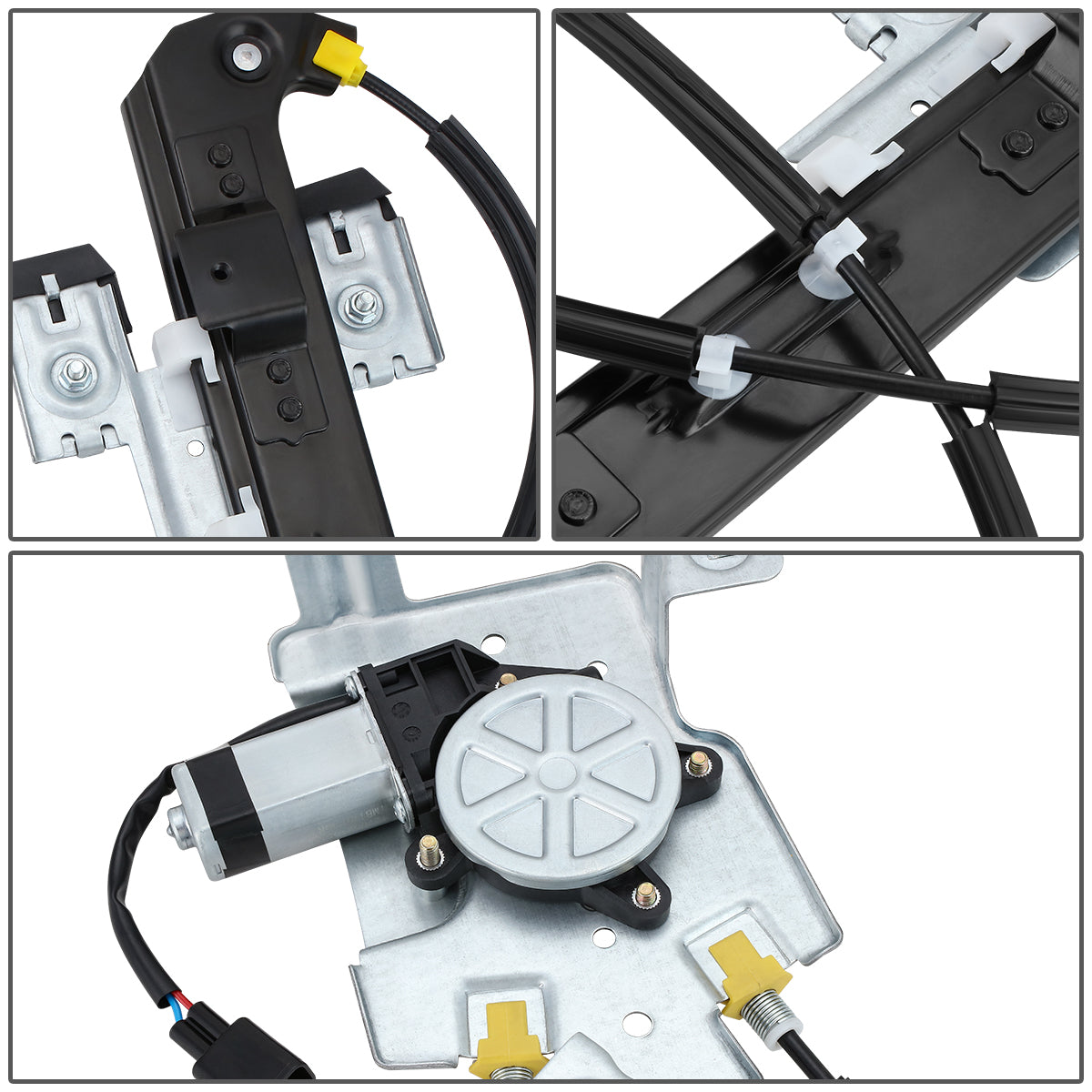 REGULADOR DE VENTANA WINDOW MOTORS & REGULATORS - METALLIC - 02-06 CADILLAC ESCALADE/00-06 CHEVY TAHOE/00-06GMC YUKON - METALLIC - BARE STEEL/PLASTIC