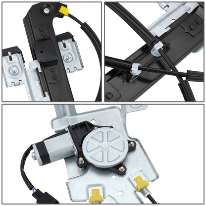 REGULADOR DE VENTANA WINDOW MOTORS & REGULATORS - METALLIC - 02-06 CADILLAC ESCALADE/00-06 CHEVY TAHOE/00-06GMC YUKON - METALLIC - BARE STEEL/PLASTIC