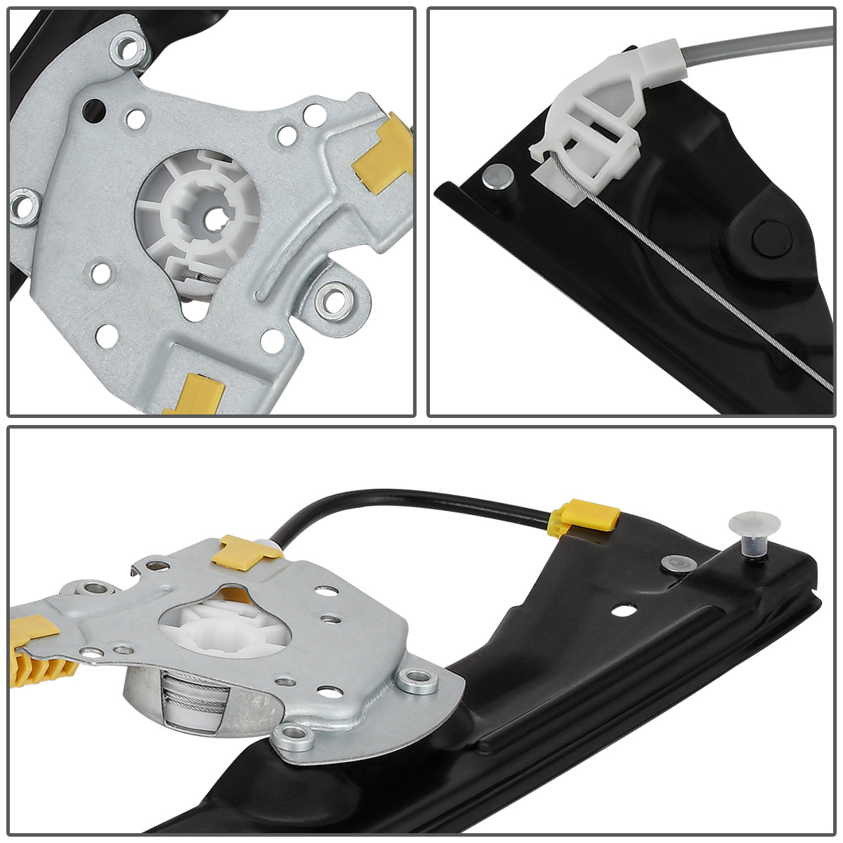 REGULADOR DE VENTANA WINDOW MOTORS & REGULATORS - METALLIC - 07-14 CADILLAC ESCALADE CHEVY SILVERADO SUBURBAN GMC SIERRA YUKON - METALLIC - BARE STEEL/PLASTIC