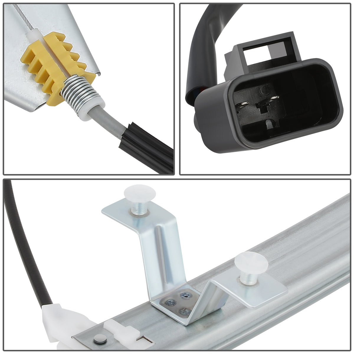 REGULADOR DE VENTANA WINDOW MOTORS & REGULATORS - METALLIC - 07-14 CADILLAC ESCALADE/07-14 CHEVY TAHOE/07-14GMC YUKON - METALLIC - BARE STEEL/PLASTIC