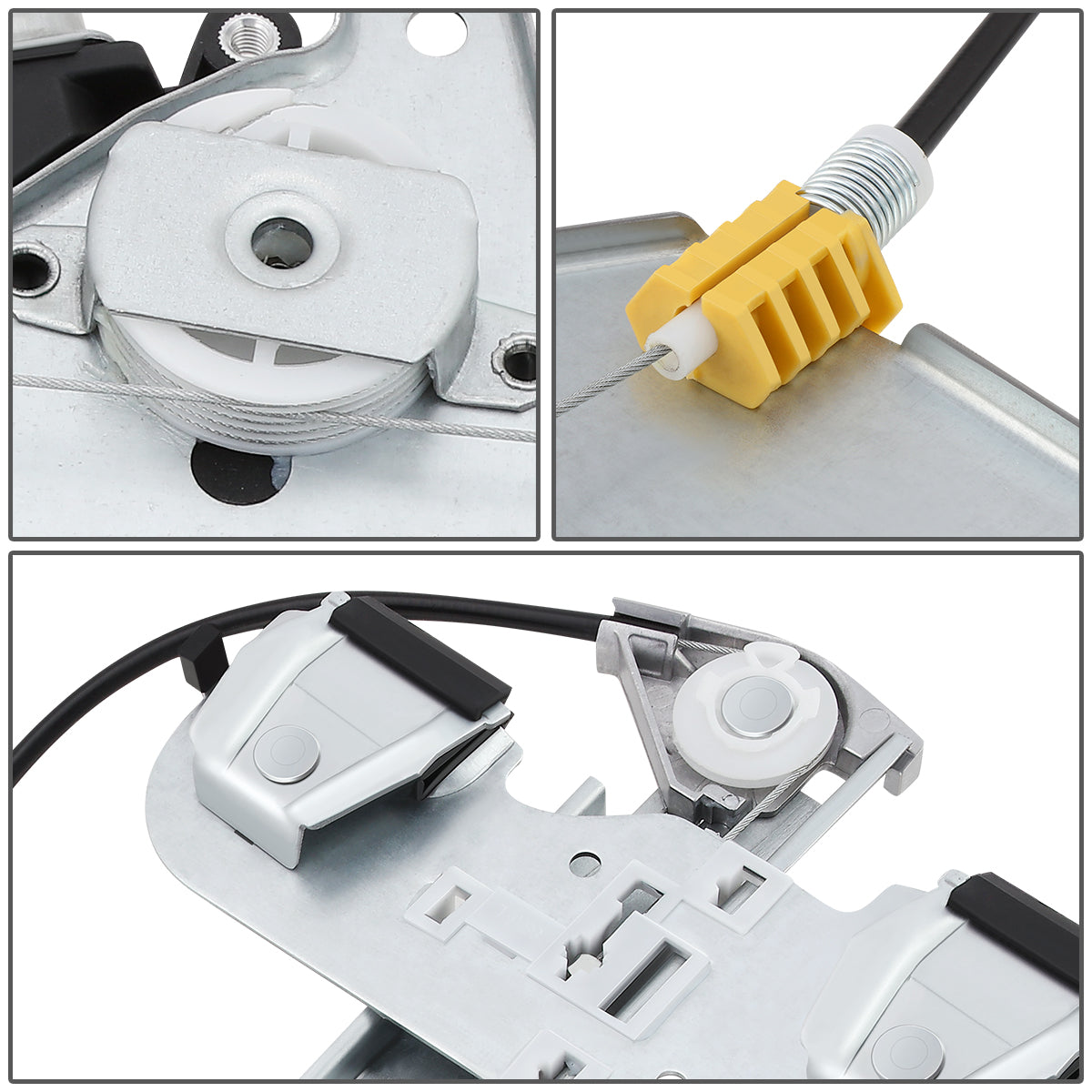 REGULADOR DE VENTANA WINDOW MOTORS & REGULATORS - METALLIC - 00-05 BUICK LESABRE - METALLIC - BARE STEEL/PLASTIC