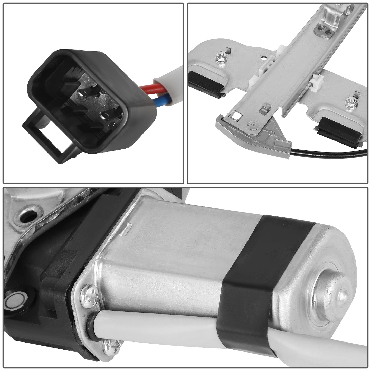 REGULADOR DE VENTANA WINDOW MOTORS & REGULATORS - METALLIC - 00-05 BUICK LESABRE - METALLIC - BARE STEEL/PLASTIC