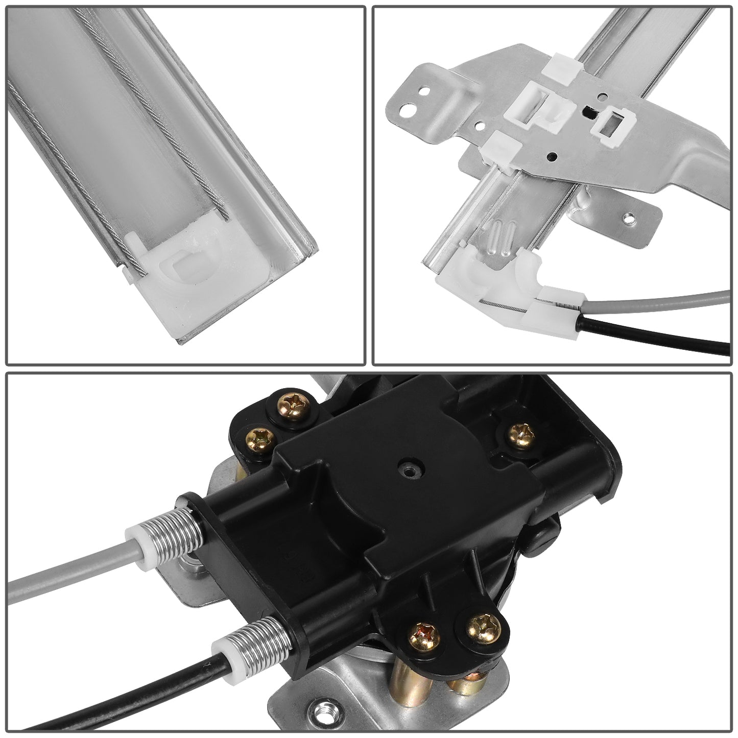 REGULADOR DE VENTANA WINDOW MOTORS & REGULATORS - METALLIC - 97-05 BUICK CENTURY/97-04 BUICK REGAL/98-02 OLDSMOBILE INTRIGUE - METALLIC - BARE STEEL/PLASTIC