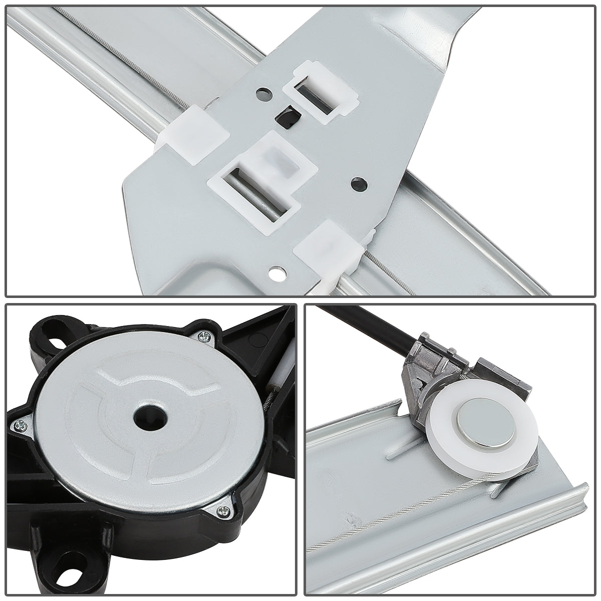 REGULADOR DE VENTANA WINDOW MOTORS & REGULATORS - METALLIC - 00-05 CHEVY IMPALA - METALLIC - BARE STEEL/PLASTIC