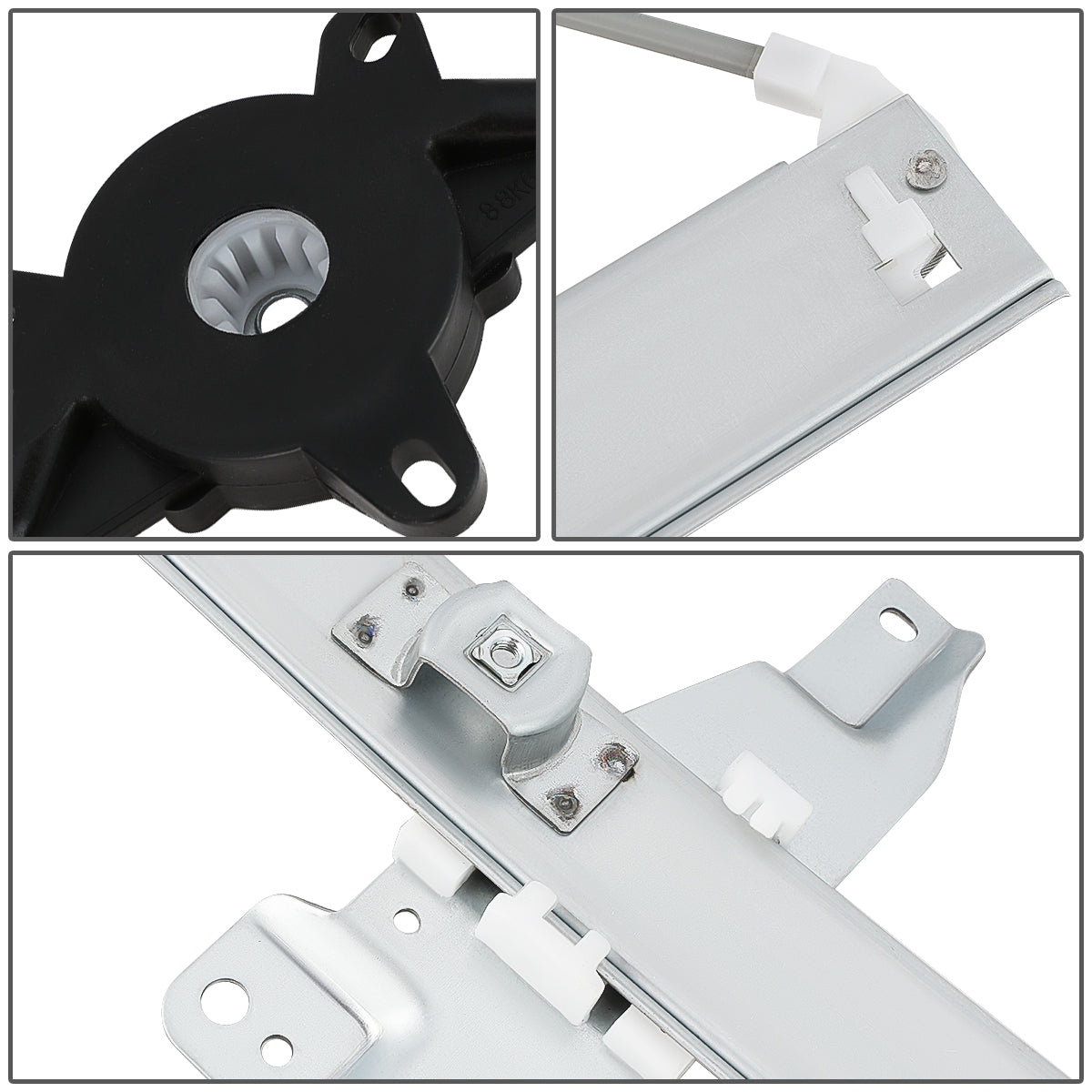 REGULADOR DE VENTANA WINDOW MOTORS & REGULATORS - METALLIC - 00-05 CHEVY IMPALA - METALLIC - BARE STEEL/PLASTIC