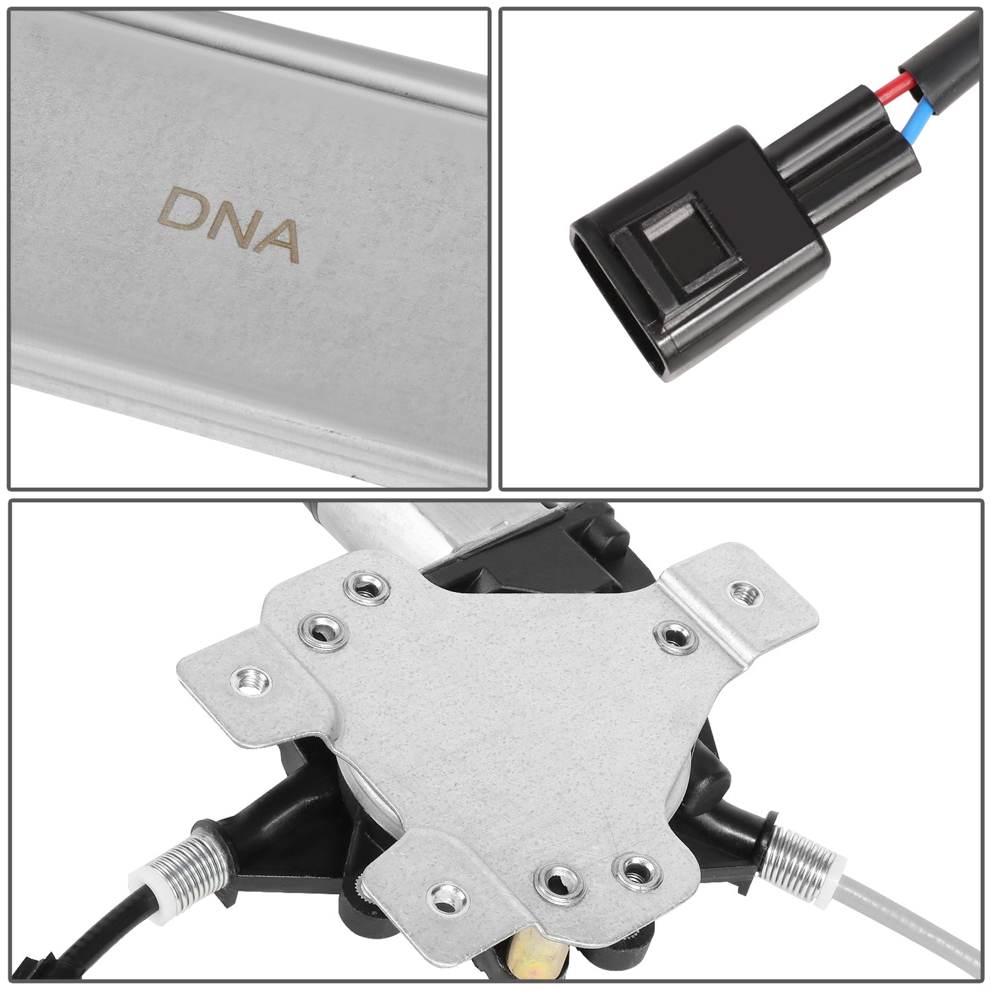 REGULADOR DE VENTANA WINDOW MOTORS & REGULATORS - METALLIC - 00-05 CHEVY IMPALA - METALLIC - BARE STEEL/PLASTIC