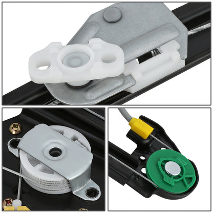 REGULADOR DE VENTANA WINDOW MOTORS & REGULATORS - METALLIC - 04-05 CHEVY CLASSIC/97-03 CHEVY MALIBU/97-99 OLDSMOBILE CUTLASS - METALLIC - BARE STEEL/PLASTIC