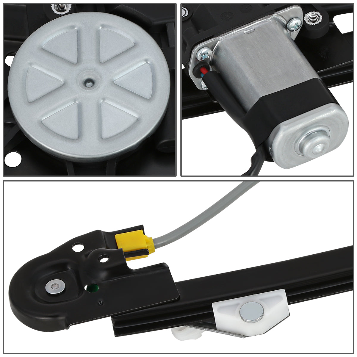 REGULADOR DE VENTANA WINDOW MOTORS & REGULATORS - METALLIC - 04-05 CHEVY CLASSIC/97-03 CHEVY MALIBU/97-99 OLDSMOBILE CUTLASS - METALLIC - BARE STEEL/PLASTIC