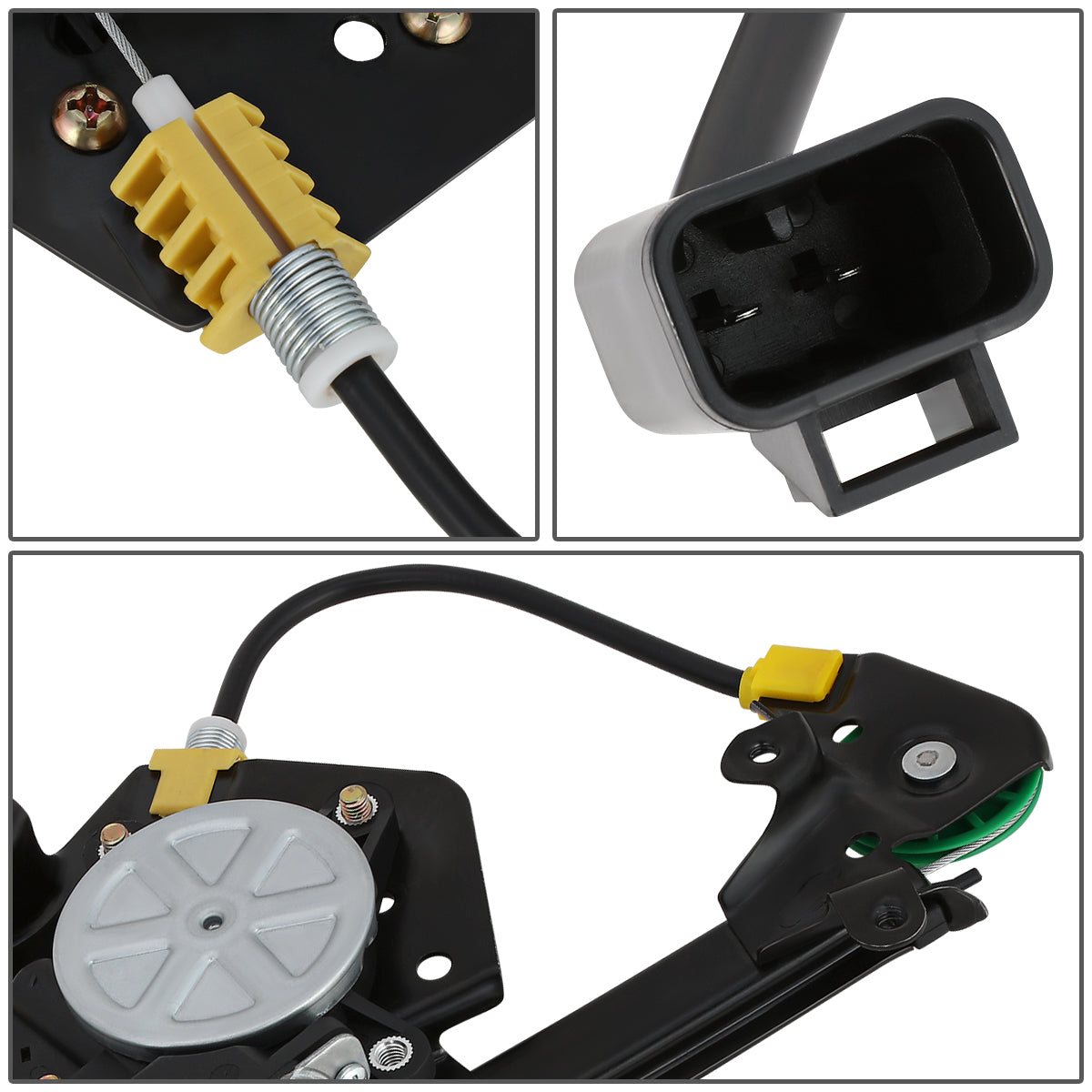 REGULADOR DE VENTANA WINDOW MOTORS & REGULATORS - METALLIC - 04-05 CHEVY CLASSIC/97-03 CHEVY MALIBU/97-99 OLDSMOBILE CUTLASS - METALLIC - BARE STEEL/PLASTIC