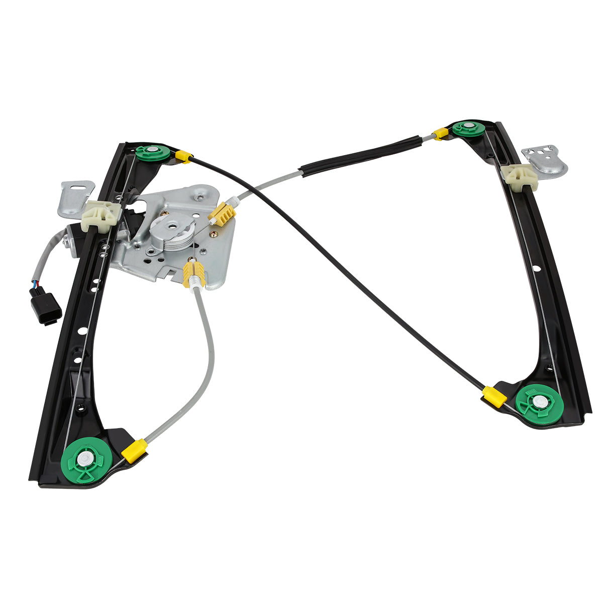 REGULADOR DE VENTANA WINDOW MOTORS & REGULATORS - METALLIC - 99-04 OLDSMOBILE ALERO/99-05 PONTIAC GRAND AM - FITS 4DR SEDAN MODELS ONLY - METALLIC - BARE STEEL/PLASTIC