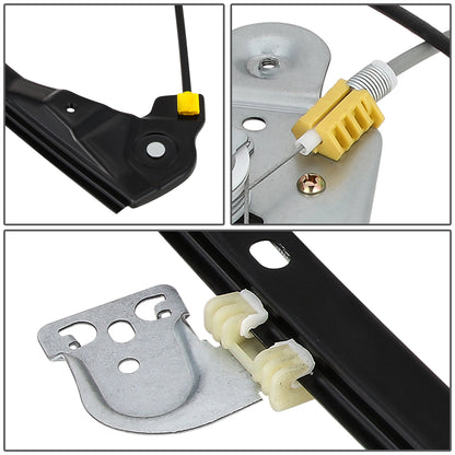 REGULADOR DE VENTANA WINDOW MOTORS & REGULATORS - METALLIC - 99-04 OLDSMOBILE ALERO/99-05 PONTIAC GRAND AM - FITS 4DR SEDAN MODELS ONLY - METALLIC - BARE STEEL/PLASTIC