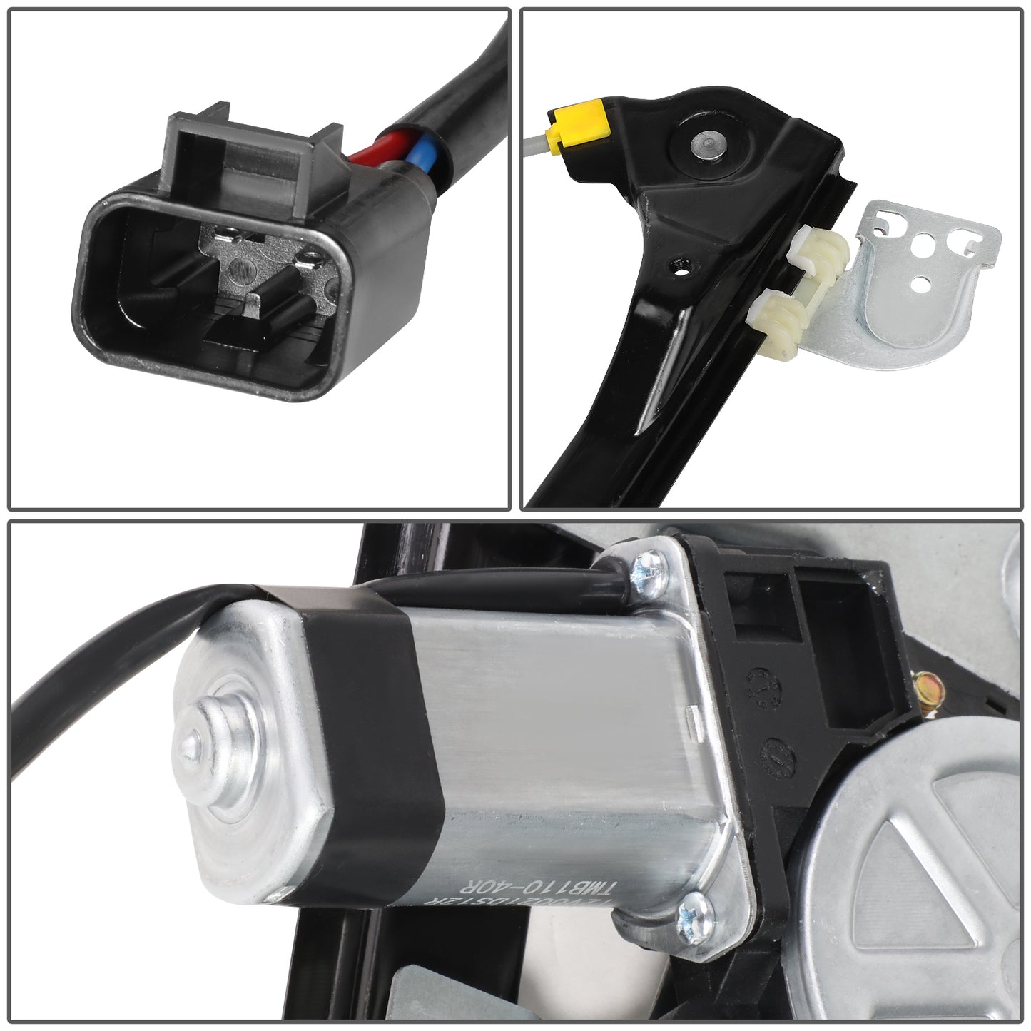 REGULADOR DE VENTANA WINDOW MOTORS & REGULATORS - METALLIC - 99-04 OLDSMOBILE ALERO/99-05 PONTIAC GRAND AM - METALLIC - BARE STEEL/PLASTIC