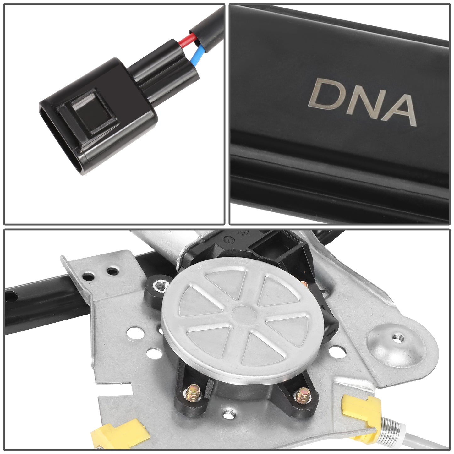 REGULADOR DE VENTANA WINDOW MOTORS & REGULATORS - METALLIC - 99-04 OLDSMOBILE ALERO/99-05 PONTIAC GRAND AM - METALLIC - BARE STEEL/PLASTIC