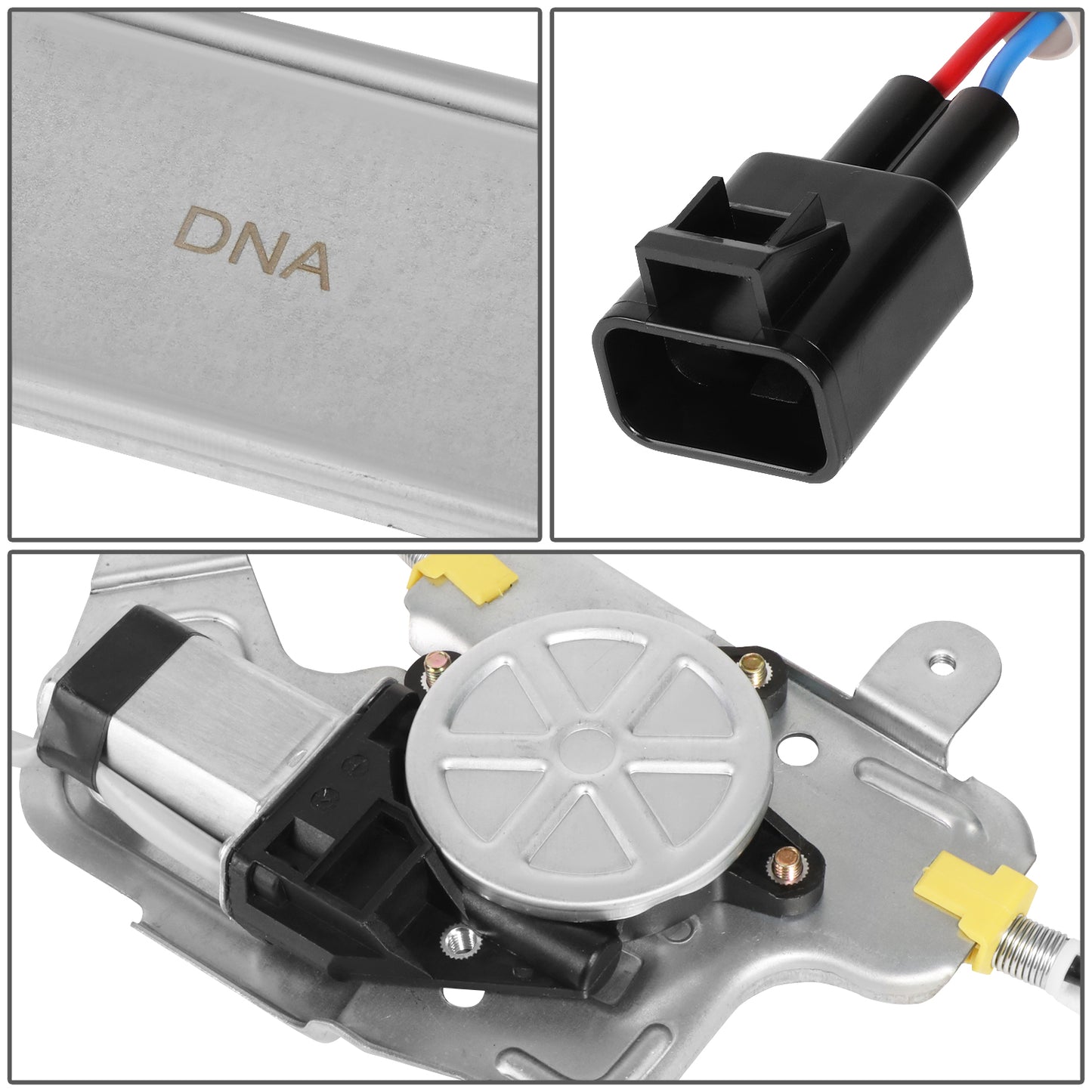REGULADOR DE VENTANA WINDOW MOTORS & REGULATORS - METALLIC - 99-04 OLDSMOBILE ALERO/99-05 PONTIAC GRAND AM - METALLIC - BARE STEEL/PLASTIC