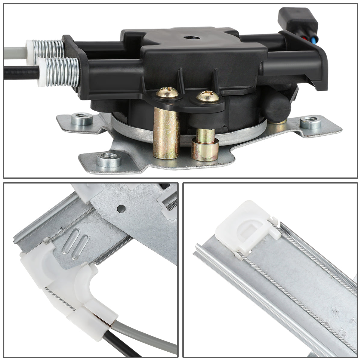 REGULADOR DE VENTANA WINDOW MOTORS & REGULATORS - METALLIC - 97-03 PONTIAC GRAND PRIX SEDAN - METALLIC - BARE STEEL/PLASTIC