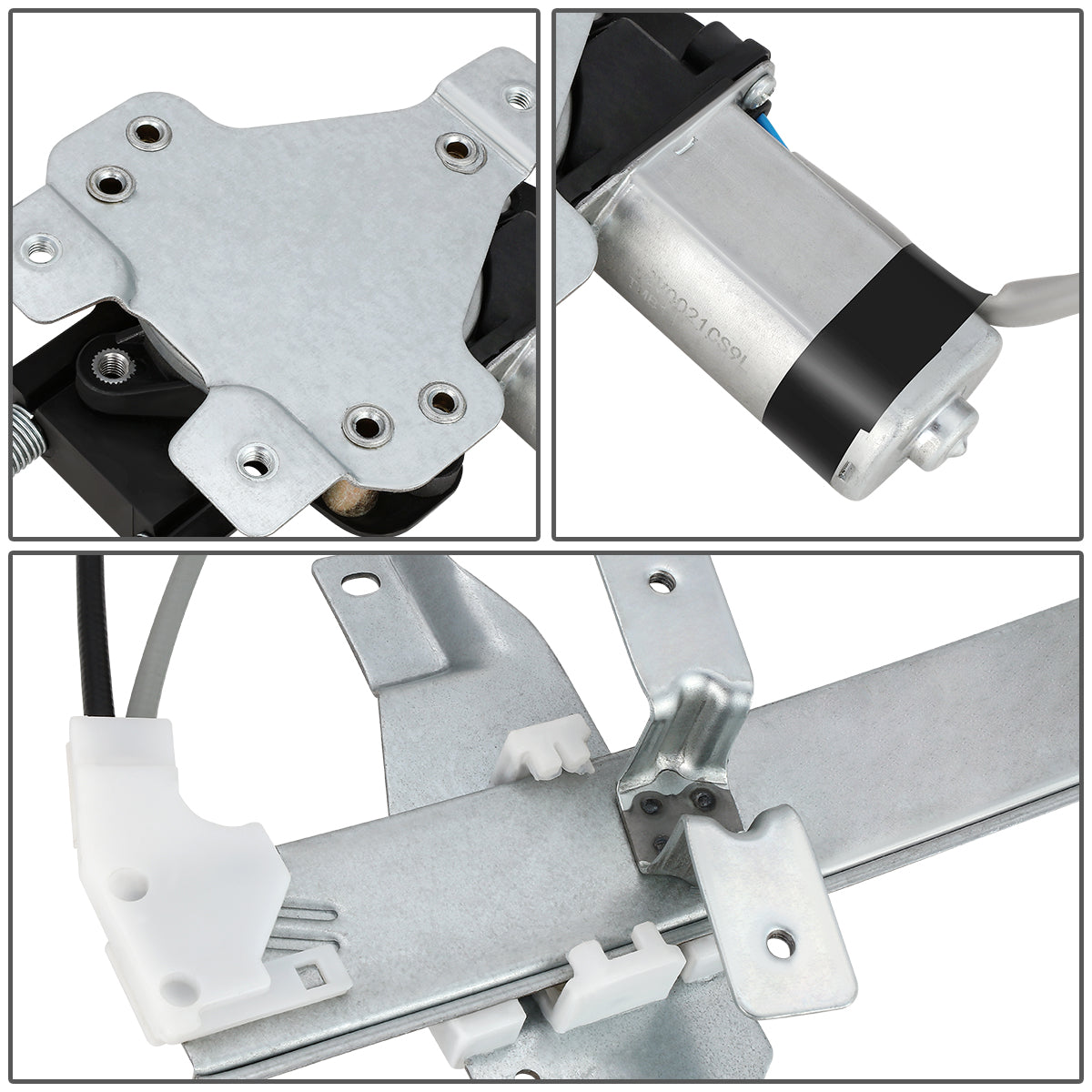 REGULADOR DE VENTANA WINDOW MOTORS & REGULATORS - METALLIC - 97-03 PONTIAC GRAND PRIX SEDAN - METALLIC - BARE STEEL/PLASTIC