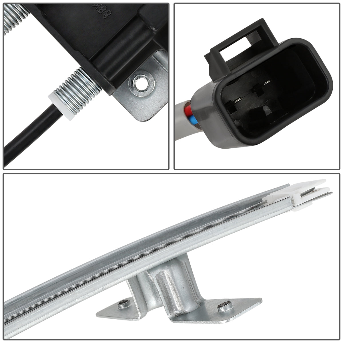 REGULADOR DE VENTANA WINDOW MOTORS & REGULATORS - METALLIC - 97-03 PONTIAC GRAND PRIX SEDAN - METALLIC - BARE STEEL/PLASTIC