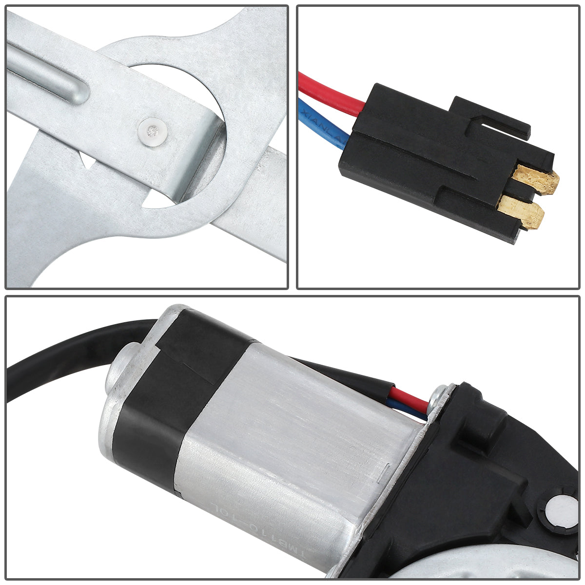 REGULADOR DE VENTANA WINDOW MOTORS & REGULATORS - METALLIC - 88-02 CHEVY GMC BLAZER TAHOE YUKON - METALLIC - BARE STEEL/PLASTIC