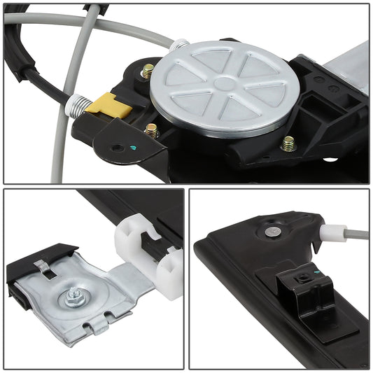 REGULADOR DE VENTANA WINDOW MOTORS & REGULATORS - METALLIC - 04-07 BUICK RAINIER/02-09 CHEVY TRAILBLAZER/02-09 GMC ENVOY/03-08 ISUZU ASCENDER/02-04 OLDSMOBILE BRAVADA/05-09 SAAB 9-7X - METALLIC - BARE STEEL/PLASTIC