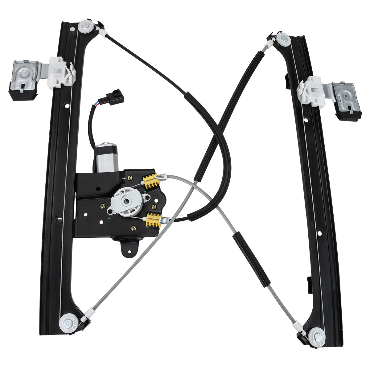 REGULADOR DE VENTANA WINDOW MOTORS & REGULATORS - METALLIC - 04-07 BUICK RAINIER/02-09 CHEVY TRAILBLAZER/02-09 GMC ENVOY/03-08 ISUZU ASCENDER/02-04 OLDSMOBILE BRAVADA/05-09 SAAB 9-7X - METALLIC - BARE STEEL/PLASTIC