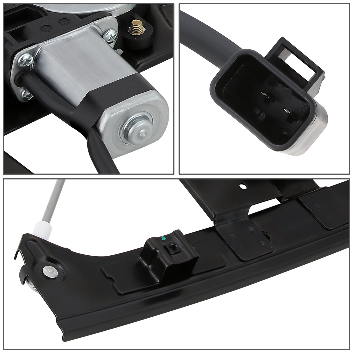 REGULADOR DE VENTANA WINDOW MOTORS & REGULATORS - METALLIC - 04-07 BUICK RAINIER/02-09 CHEVY TRAILBLAZER/02-09 GMC ENVOY/03-08 ISUZU ASCENDER/02-04 OLDSMOBILE BRAVADA/05-09 SAAB 9-7X - METALLIC - BARE STEEL/PLASTIC