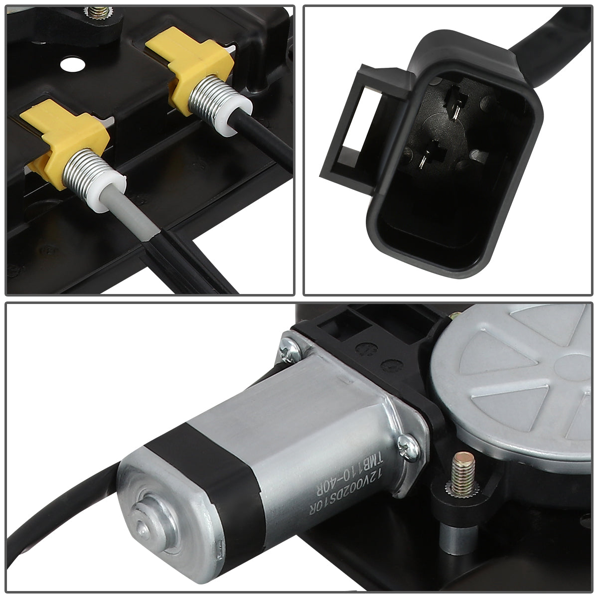 REGULADOR DE VENTANA WINDOW MOTORS & REGULATORS - METALLIC - 04-07 BUICK RAINIER/02-09 CHEVY TRAILBLAZER/02-09 GMC ENVOY/03-08 ISUZU ASCENDER/02-04 OLDSMOBILE BRAVADA/05-09 SAAB 9-7X - METALLIC - BARE STEEL/PLASTIC