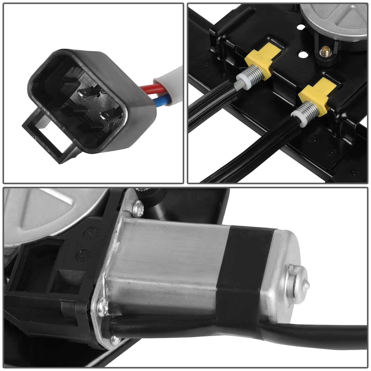 REGULADOR DE VENTANA WINDOW MOTORS & REGULATORS - METALLIC - 04-07 BUICK RAINIER/02-09 CHEVY TRAILBLAZER/02-09 GMC ENVOY/04-08 ISUZU ASCENDER/02-04 OLDSMOBILE BRAVADA/05-09 SAAB 9-7X - FITS TRAILBLAZER, ENVOY, ASCENDER MODELS WITH 5 PASSENGER SEATING -