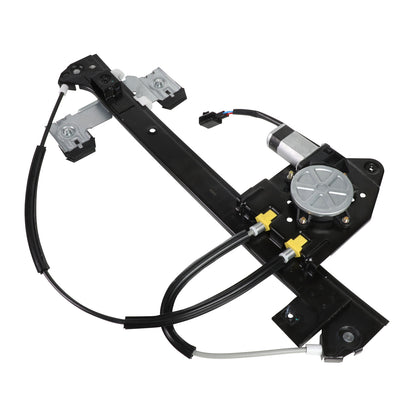 REGULADOR DE VENTANA WINDOW MOTORS & REGULATORS - METALLIC - 04-07 BUICK RAINIER/02-09 CHEVY TRAILBLAZER/02-09 GMC ENVOY/04-08 ISUZU ASCENDER/02-04 OLDSMOBILE BRAVADA/05-09 SAAB 9-7X - FITS TRAILBLAZER, ENVOY, ASCENDER MODELS WITH 5 PASSENGER SEATING -