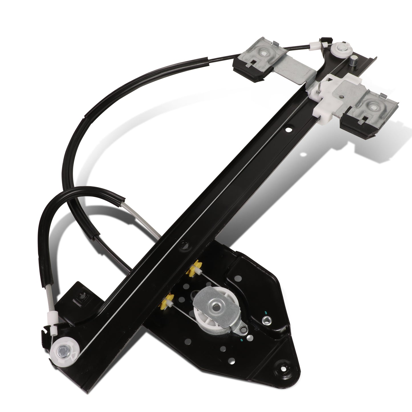 REGULADOR DE VENTANA WINDOW MOTORS & REGULATORS - METALLIC - 04-07 BUICK RAINIER/02-09 CHEVY TRAILBLAZER/02-09 GMC ENVOY/04-08 ISUZU ASCENDER/02-04 OLDSMOBILE BRAVADA/05-09 SAAB 9-7X - FITS TRAILBLAZER, ENVOY, ASCENDER MODELS WITH 5 PASSENGER SEATING -