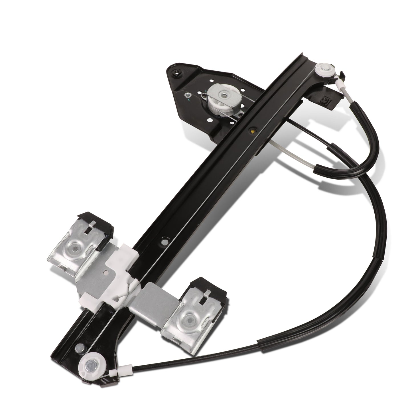 REGULADOR DE VENTANA WINDOW MOTORS & REGULATORS - METALLIC - 04-07 BUICK RAINIER/02-09 CHEVY TRAILBLAZER/02-09 GMC ENVOY/04-08 ISUZU ASCENDER/02-04 OLDSMOBILE BRAVADA/05-09 SAAB 9-7X - FITS TRAILBLAZER, ENVOY, ASCENDER MODELS WITH 5 PASSENGER SEATING -