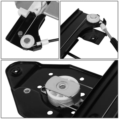 REGULADOR DE VENTANA WINDOW MOTORS & REGULATORS - METALLIC - 04-07 BUICK RAINIER/02-09 CHEVY TRAILBLAZER/02-09 GMC ENVOY/04-08 ISUZU ASCENDER/02-04 OLDSMOBILE BRAVADA/05-09 SAAB 9-7X - FITS TRAILBLAZER, ENVOY, ASCENDER MODELS WITH 5 PASSENGER SEATING -