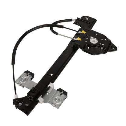 REGULADOR DE VENTANA WINDOW MOTORS & REGULATORS - METALLIC - 04-07 BUICK RAINIER/02-09 CHEVY TRAILBLAZER/02-09 GMC ENVOY/04-08 ISUZU ASCENDER/02-04 OLDSMOBILE BRAVADA/05-09 SAAB 9-7X - FITS TRAILBLAZER, ENVOY, ASCENDER MODELS WITH 5 PASSENGER SEATING -