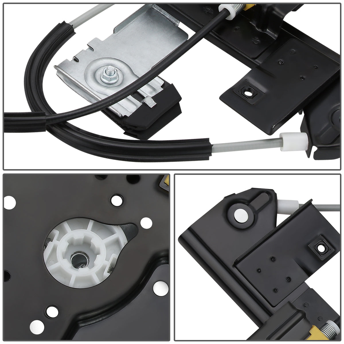 REGULADOR DE VENTANA WINDOW MOTORS & REGULATORS - METALLIC - 04-07 BUICK RAINIER/02-09 CHEVY TRAILBLAZER/02-09 GMC ENVOY/03-08 ISUZU ASCENDER/02-04 OLDSMOBILE BRAVADA/05-09 SAAB 9-7X - METALLIC - BARE STEEL/PLASTIC