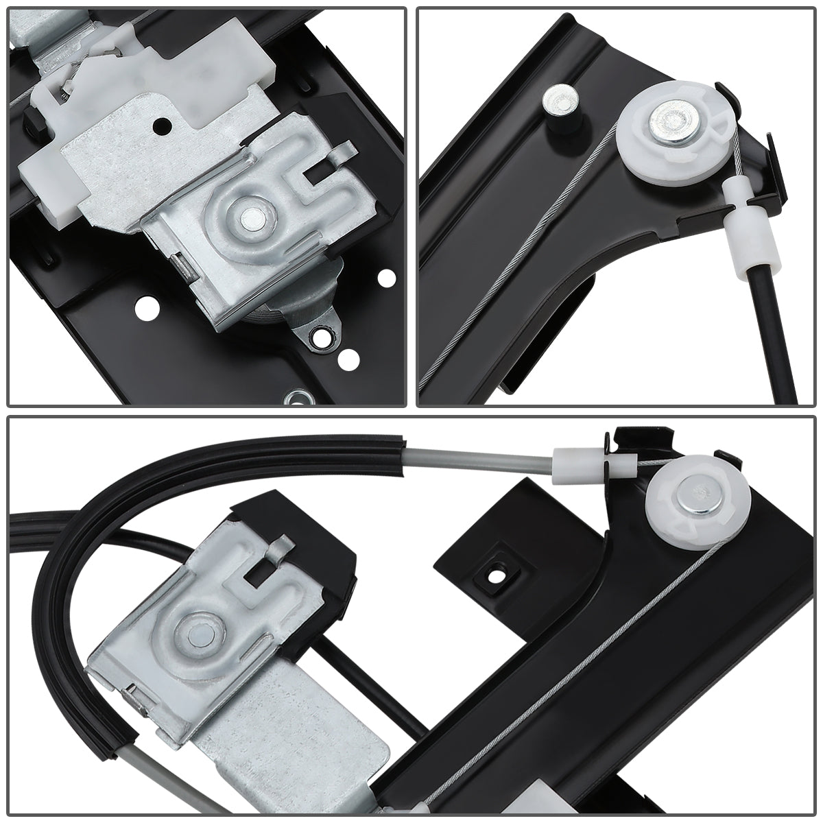 REGULADOR DE VENTANA WINDOW MOTORS & REGULATORS - METALLIC - 04-07 BUICK RAINIER/02-09 CHEVY TRAILBLAZER/02-09 GMC ENVOY/03-08 ISUZU ASCENDER/02-04 OLDSMOBILE BRAVADA/05-09 SAAB 9-7X - METALLIC - BARE STEEL/PLASTIC