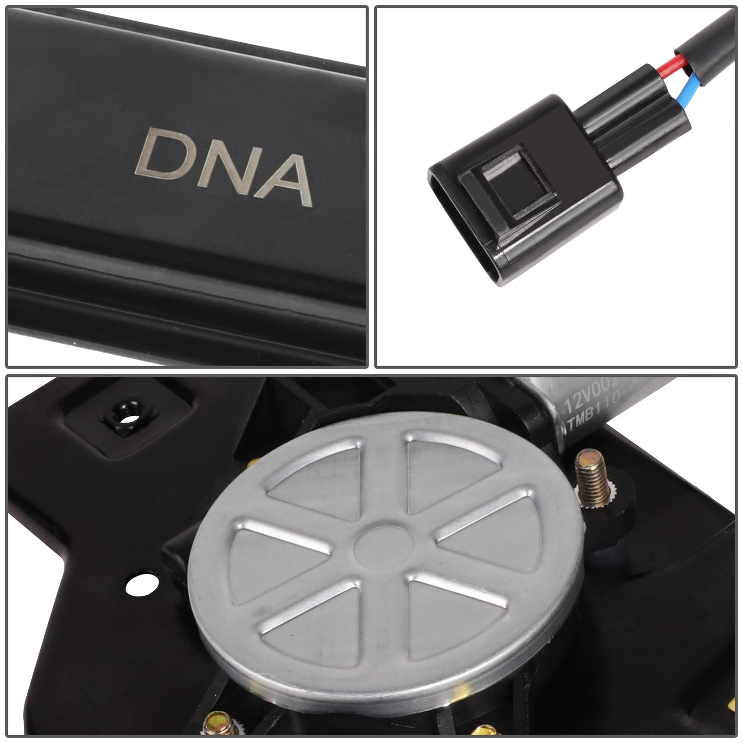 REGULADOR DE VENTANA WINDOW MOTORS & REGULATORS - METALLIC - 02-06 CHEVY TRAILBLAZER/02-06 GMC ENVOY/03-05 ISUZU ASCENDER - FITS MODELS WITH 7 PASSENGER SEATING - METALLIC - BARE STEEL/PLASTIC