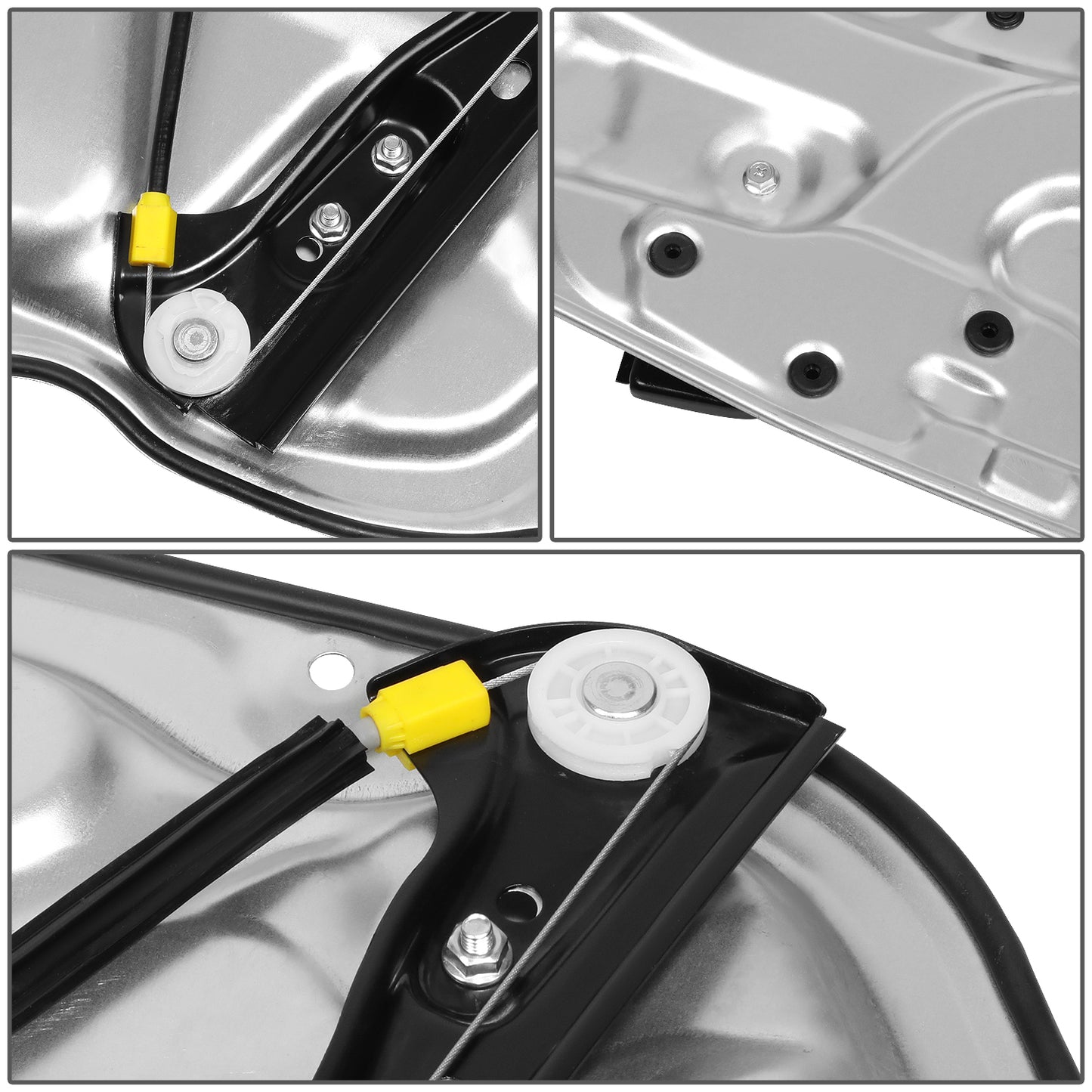 REGULADOR DE VENTANA WINDOW MOTORS & REGULATORS - METALLIC - 09-12 HYUNDAI ELANTRA HATCHBACK - METALLIC - BARE STEEL/PLASTIC