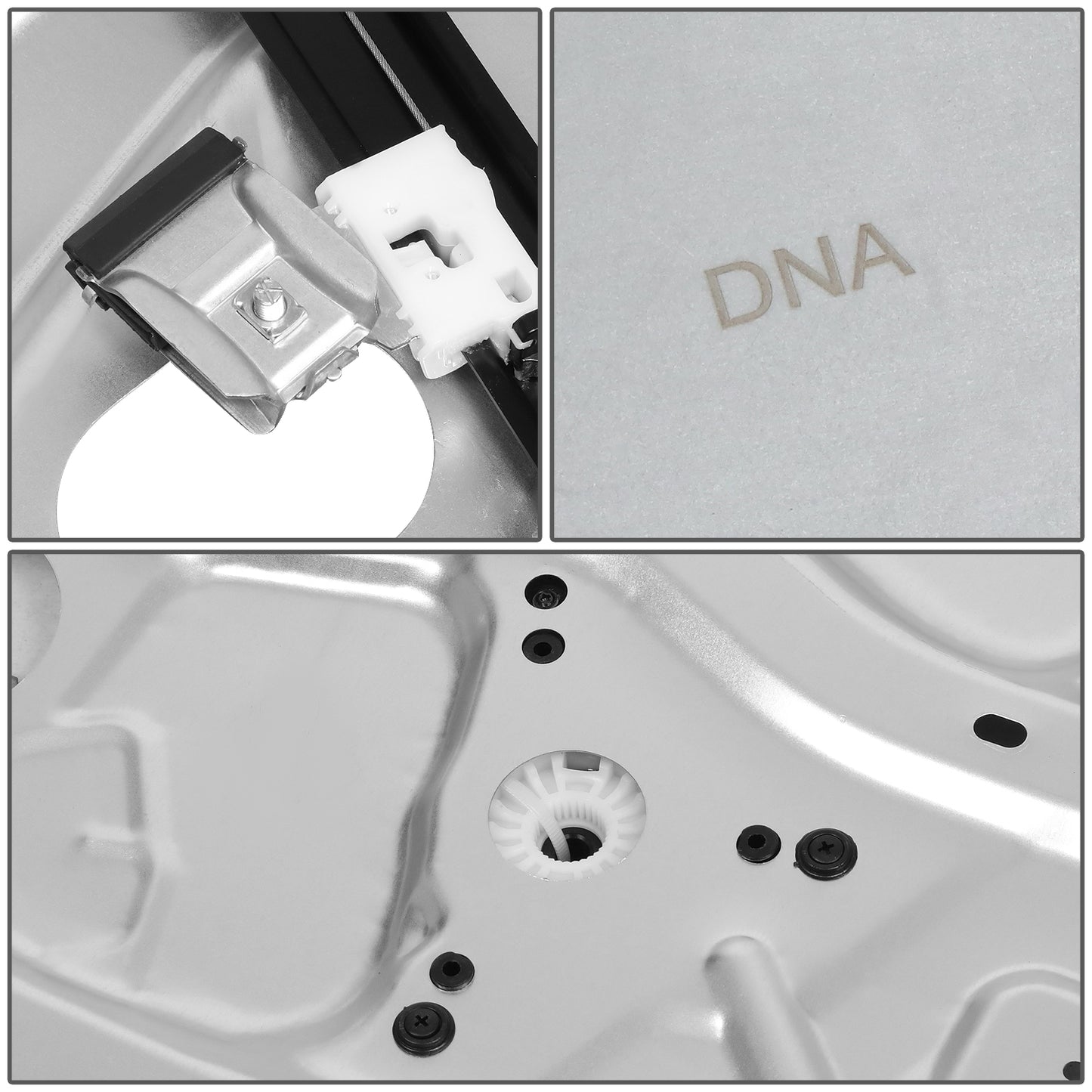 REGULADOR DE VENTANA WINDOW MOTORS & REGULATORS - METALLIC - 09-12 HYUNDAI ELANTRA HATCHBACK - METALLIC - BARE STEEL/PLASTIC