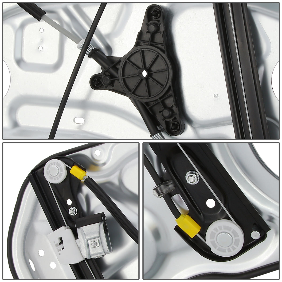 REGULADOR DE VENTANA WINDOW MOTORS & REGULATORS - METALLIC - 09-12 HYUNDAI ELANTRA HATCHBACK - METALLIC - BARE STEEL/PLASTIC