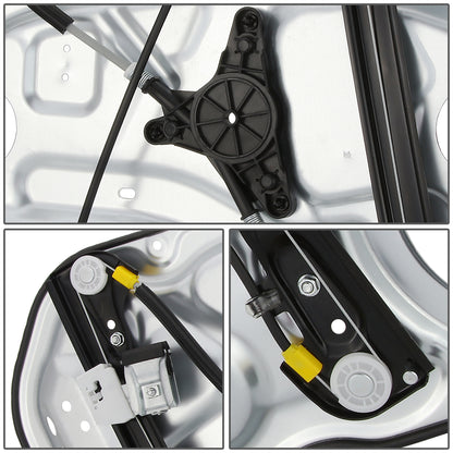 REGULADOR DE VENTANA WINDOW MOTORS & REGULATORS - METALLIC - 09-12 HYUNDAI ELANTRA HATCHBACK - METALLIC - BARE STEEL/PLASTIC