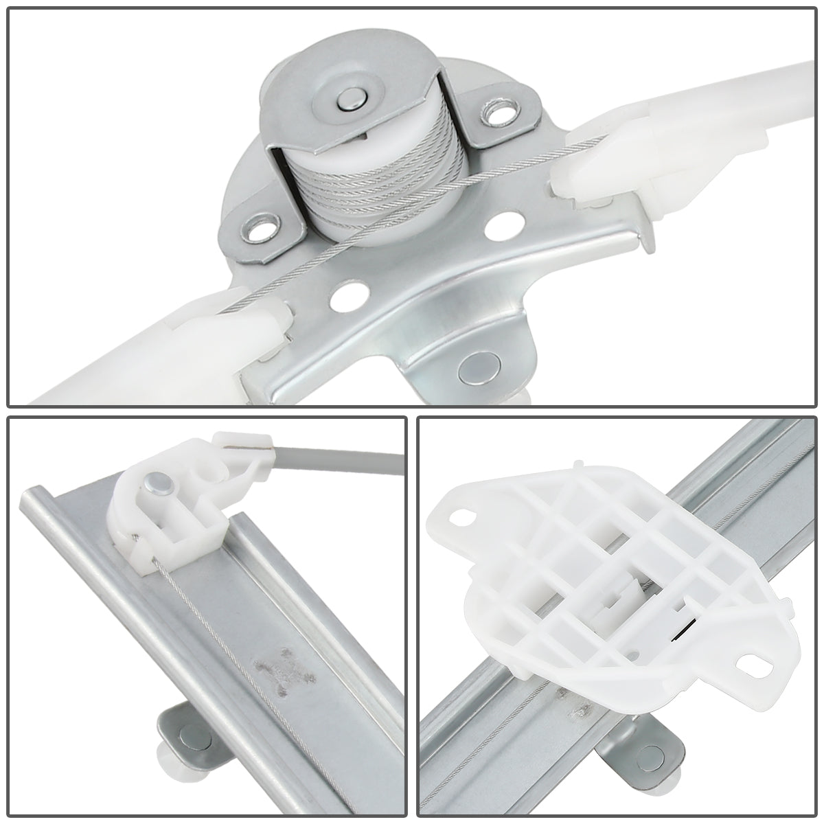 REGULADOR DE VENTANA WINDOW MOTORS & REGULATORS - METALLIC - 95-99 HYUNDAI ACCENT SEDAN - METALLIC - BARE STEEL/PLASTIC