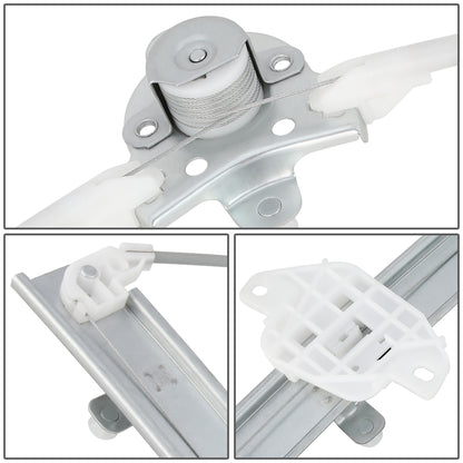 REGULADOR DE VENTANA WINDOW MOTORS & REGULATORS - METALLIC - 95-99 HYUNDAI ACCENT SEDAN - METALLIC - BARE STEEL/PLASTIC