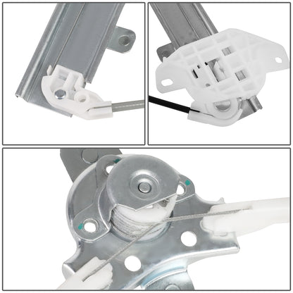 REGULADOR DE VENTANA WINDOW MOTORS & REGULATORS - METALLIC - 95-99 HYUNDAI ACCENT SEDAN - METALLIC - BARE STEEL/PLASTIC