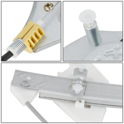 REGULADOR DE VENTANA WINDOW MOTORS & REGULATORS - METALLIC - 00-05 HYUNDAI ACCENT SEDAN - METALLIC - BARE STEEL/PLASTIC